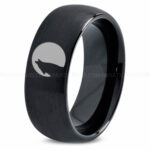 Howling Wolves Ring, Wolf Ring, Howling Wolf Ring, Howling Wolf Jewelry, Howling Wolf Wedding Band