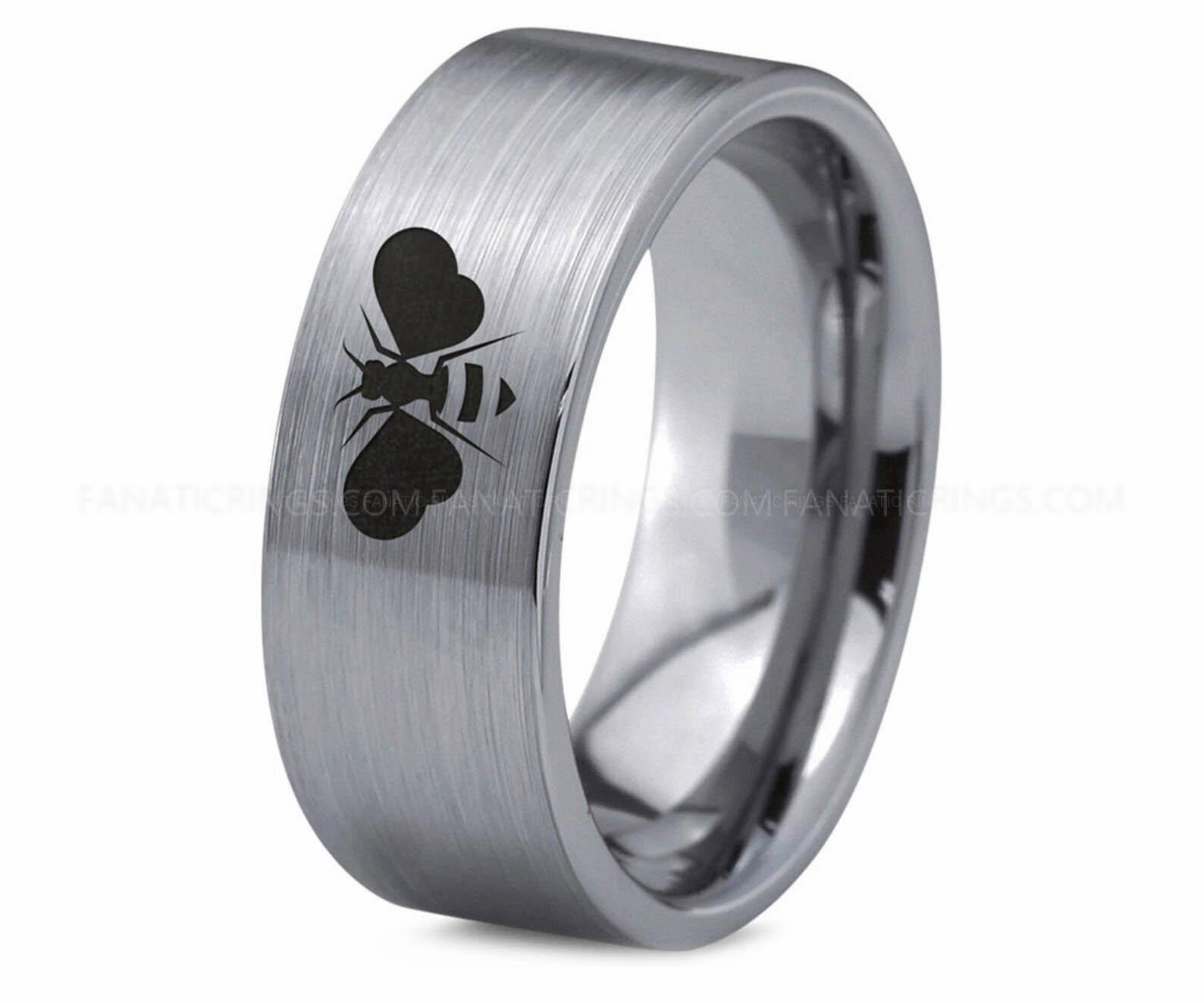 il_1588xN.4471602553_fh3n Honey Bee Ring, Honey Bee Jewelry, Honey Bee Wedding Ring, Honey Bee Wedding Band - Image 1