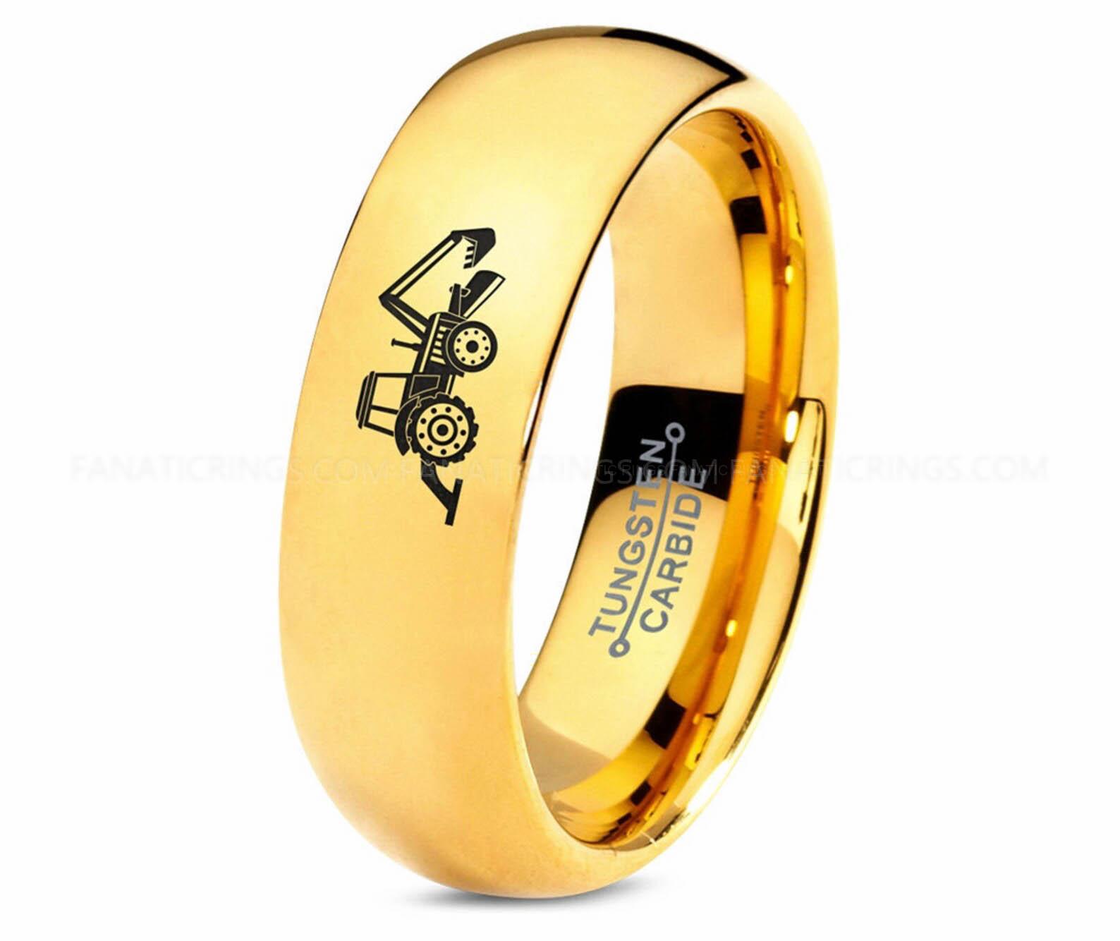 il_1588xN.4473175025_qym9 Backhoe Ring, Excavator Ring, Tractor Ring, Construction Machinery Ring, Backhoe Jewelry, Excavation Machinery Ring, Bulldozer Ring - Image 1