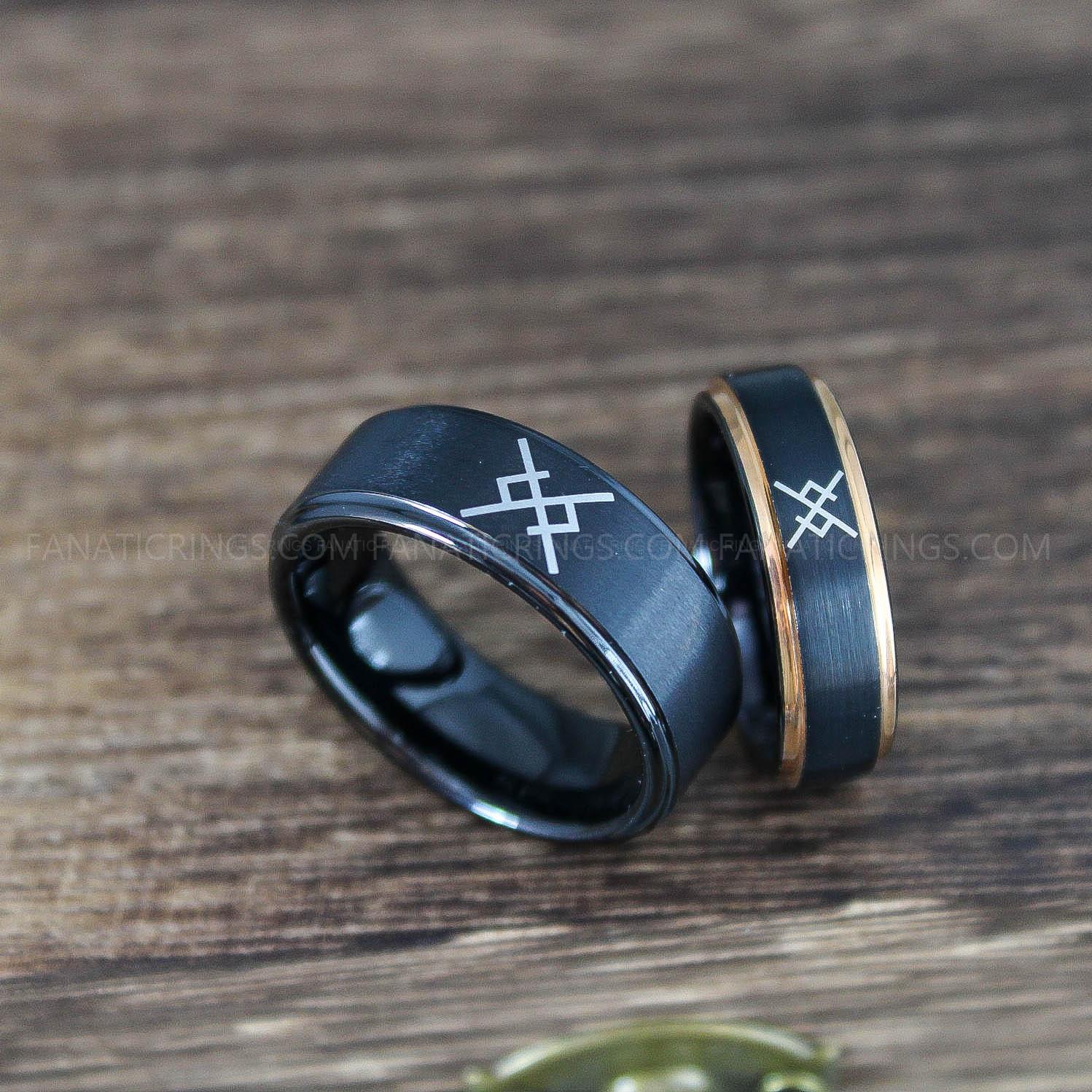 IMG_0022 Vikings Rings, Runes Rings, Nordic Rings, Norsemen Rings, Nordic Runes Rings, Couple Rings - Image 1