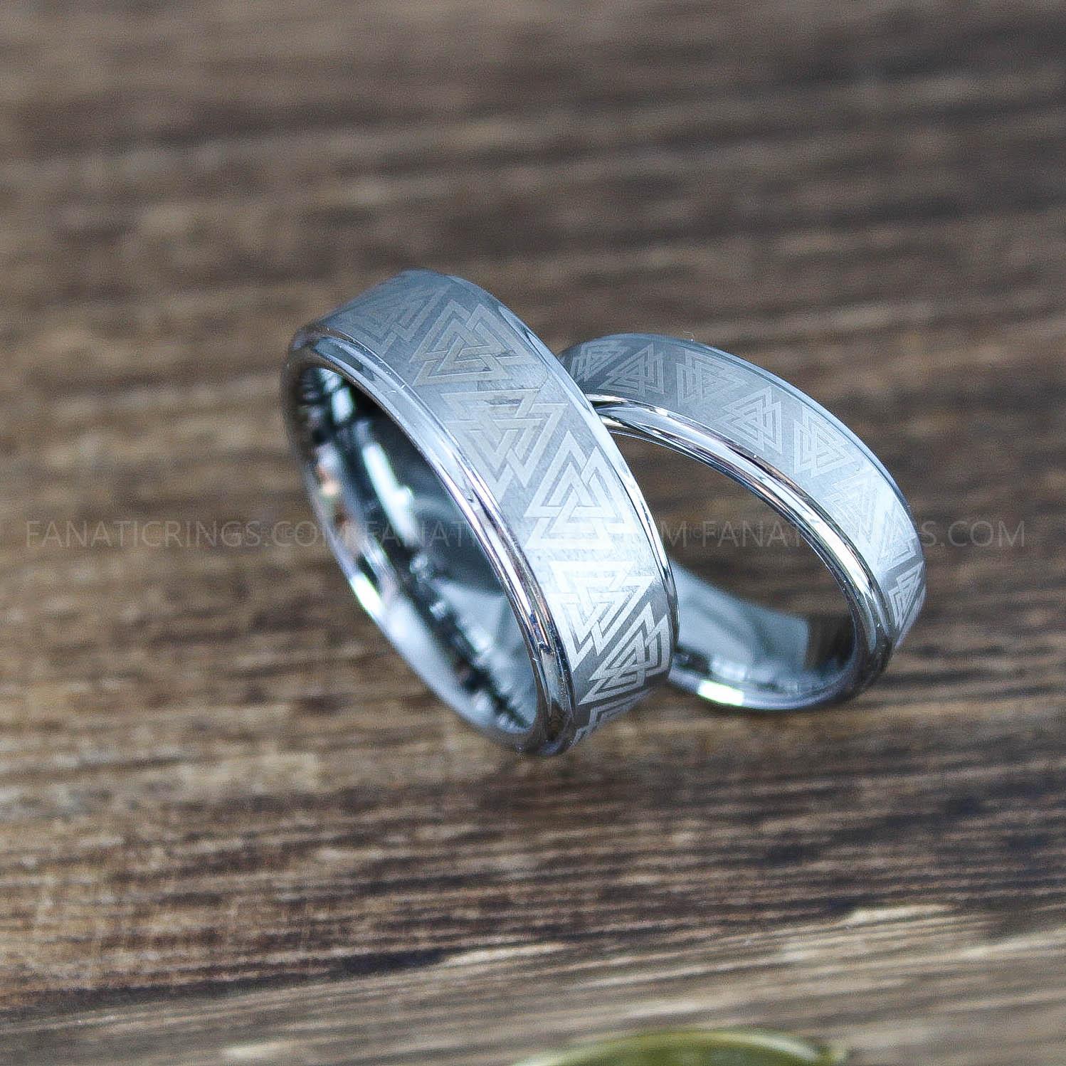 IMG_0031 Vikings Rings, Runes Rings, Nordic Rings, Norsemen Rings, Nordic Runes Rings, Couple Rings - Image 1