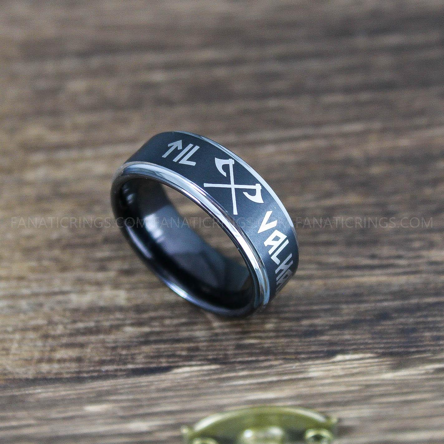 IMG_0062 Til Valhalla Rings, Vikings Rings, Runes Rings, Nordic Rings, Norsemen Rings, Nordic Runes Rings - Image 1