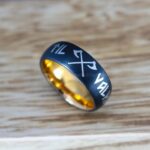 Til Valhalla Ring, Vikings Ring, Runes Ring, Nordic Ring, Norsemen Ring, Nordic Runes Ring