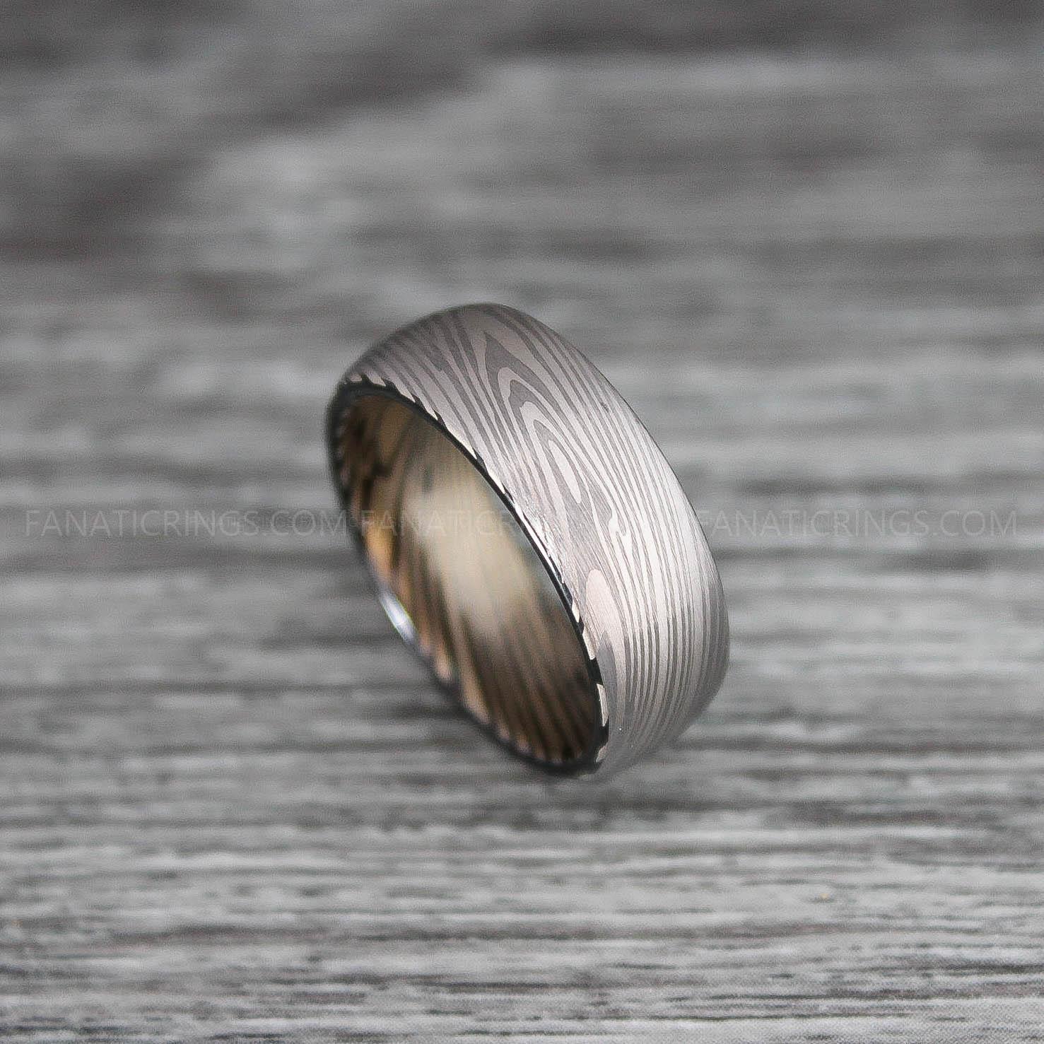 IMG_0078 Damascus Steel Ring, Damascus Steel Jewelry, Damascus Steel Wedding Ring, Damascus Steel Wedding Band - Image 1