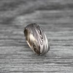 Damascus Steel Ring, Damascus Steel Jewelry, Damascus Steel Wedding Ring, Damascus Steel Wedding Band