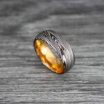 Damascus Steel Ring, Damascus Steel Jewelry, Damascus Steel Wedding Ring, Damascus Steel Wedding Band