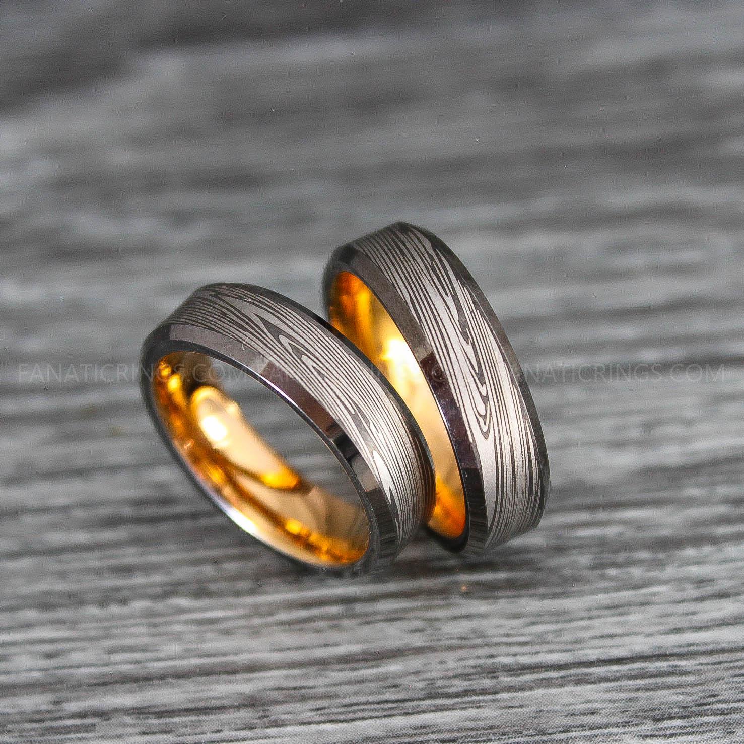 IMG_0089 Damascus Steel Rings, Damascus Steel Jewelry, Damascus Steel Wedding Rings, Damascus Steel Wedding Bands - Image 1