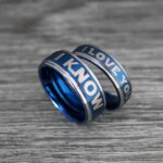 I Love You I Know Rings, Aurebesh Rings, Black Wedding Bands, Aurebesh Wedding Bands, Aurebesh Wedding Rings, Aurebesh Jewelry