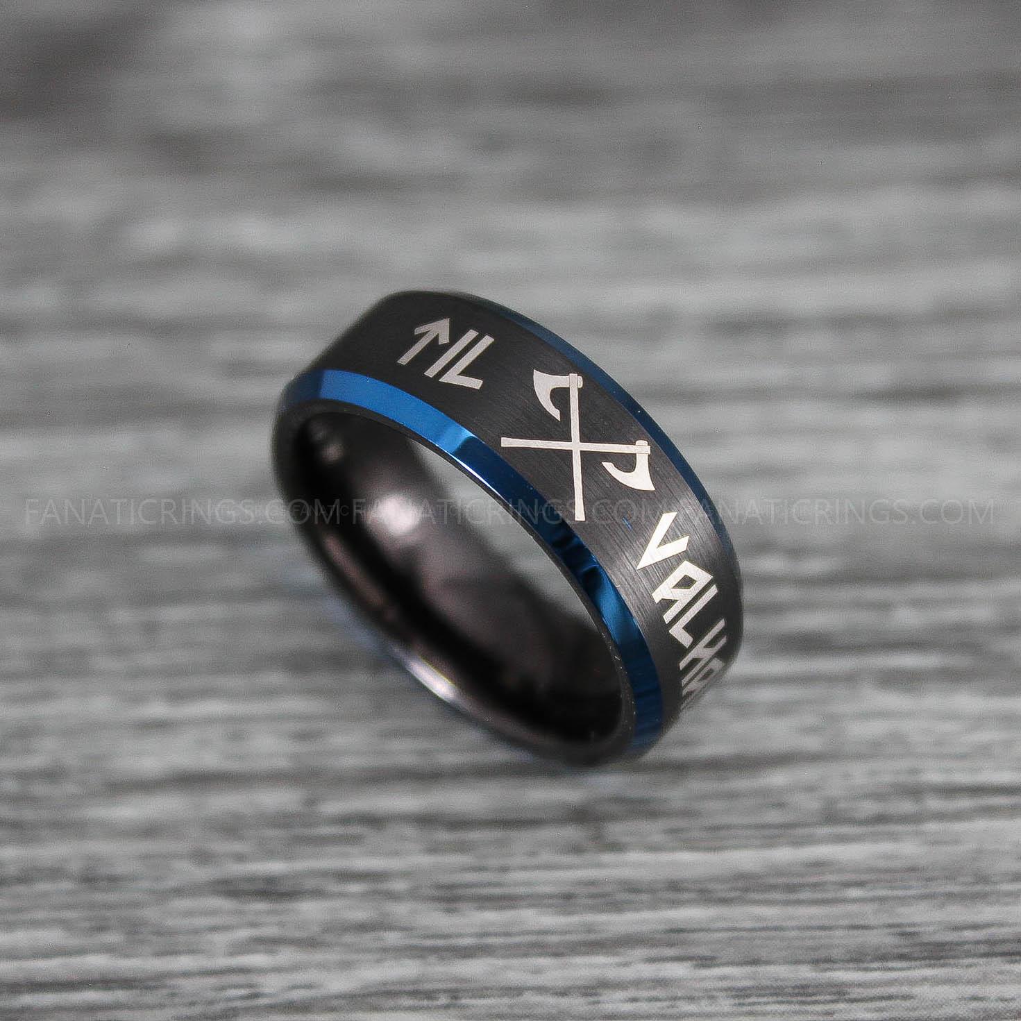 IMG_0113 Til Valhalla Ring, Vikings Ring, Runes Ring, Nordic Ring, Norsemen Ring, Nordic Runes Ring - Image 1
