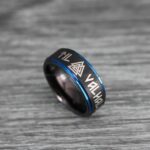 Til Valhalla Ring, Vikings Ring, Runes Ring, Nordic Ring, Norsemen Ring, Nordic Runes Ring