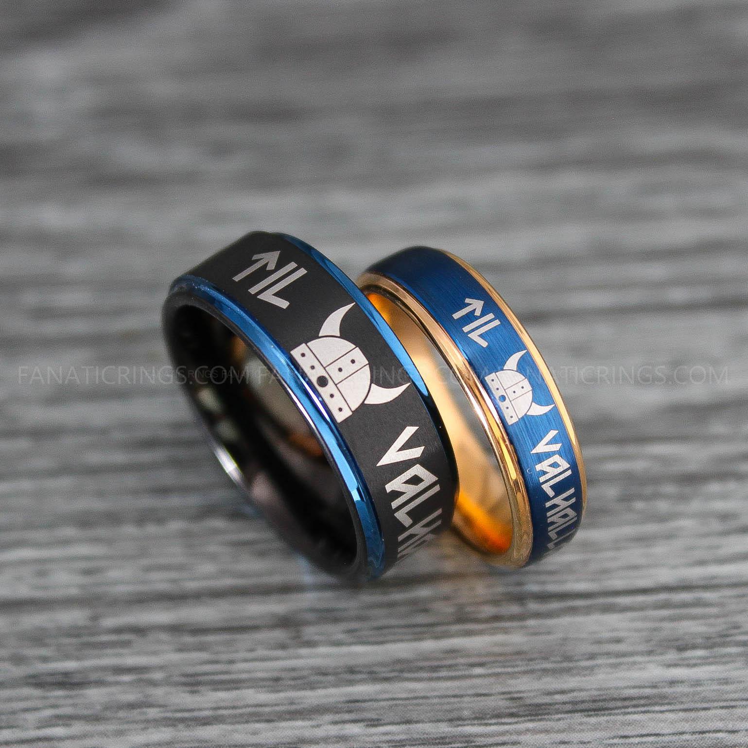 IMG_0125 Til Valhalla Rings, Vikings Rings, Runes Rings, Nordic Rings, Norsemen Rings, Nordic Runes Rings - Image 1