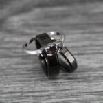 Black Wedding Bands, Couple Rings, Black Wedding Rings, Black Tungsten Rings