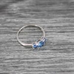 Blue Wedding Bands, Couple Rings, Blue Wedding Rings, Blue Tungsten Rings - Image 6