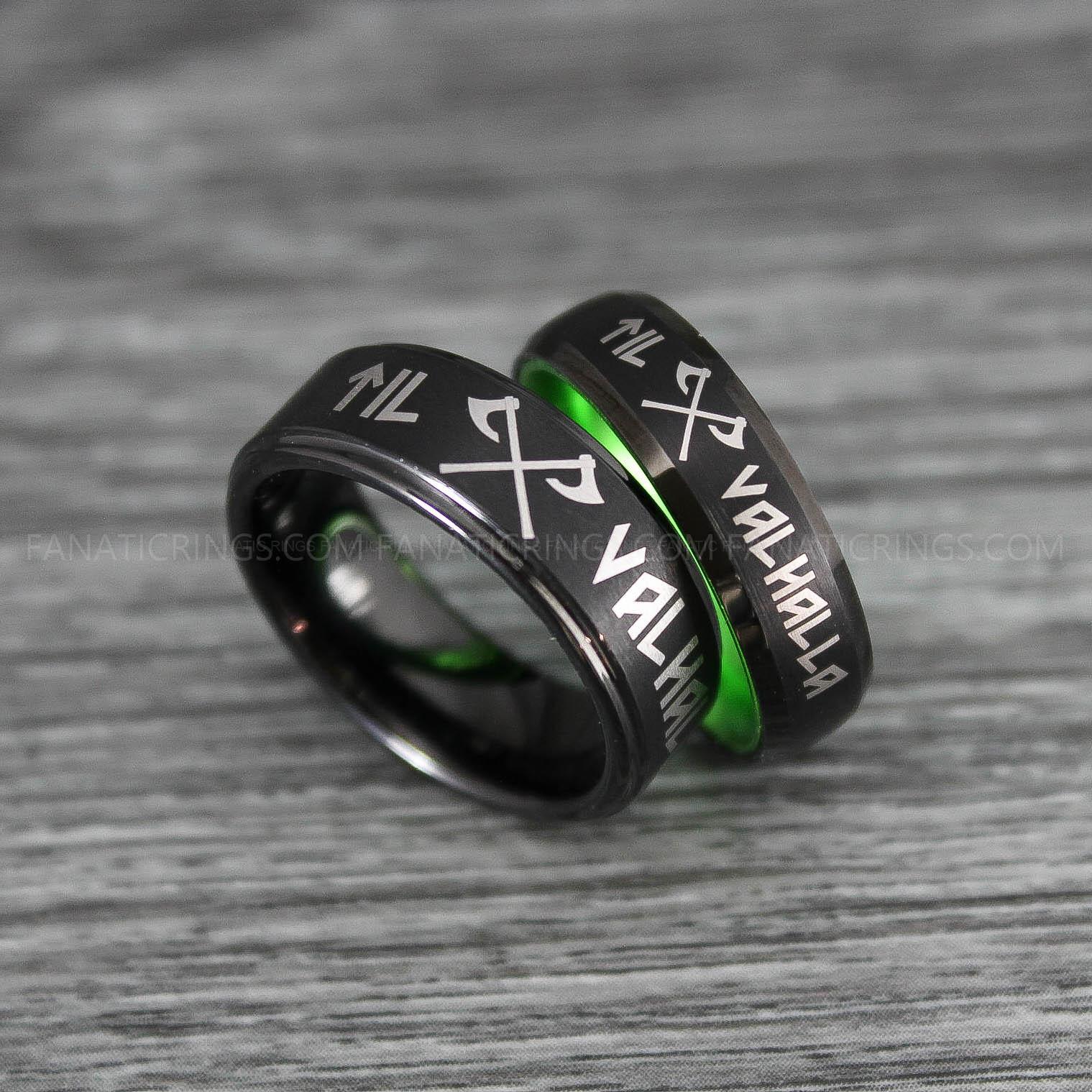 IMG_0145 Til Valhalla Rings, Vikings Rings, Runes Rings, Nordic Rings, Norsemen Rings, Nordic Runes Rings - Image 1