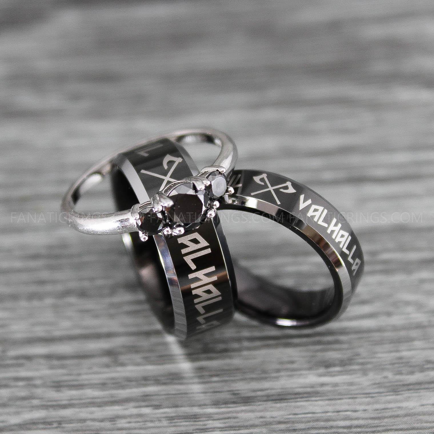 IMG_0149 Til Valhalla Rings, Vikings Rings, Runes Rings, Nordic Rings, Norsemen Rings, Nordic Runes Rings - Image 1