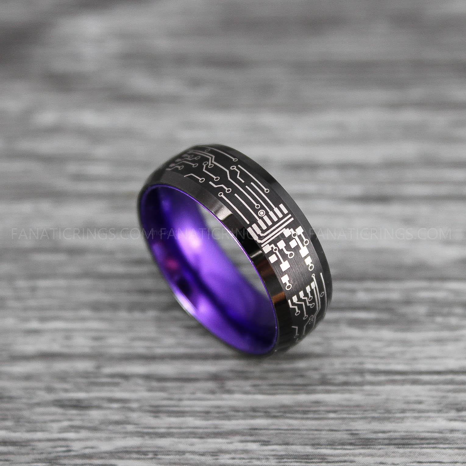 IMG_0161 Circuit Board Ring, Gamer Ring, Gamer Jewelry, Circuit Board Ring, Gamer Wedding Band - Image 1