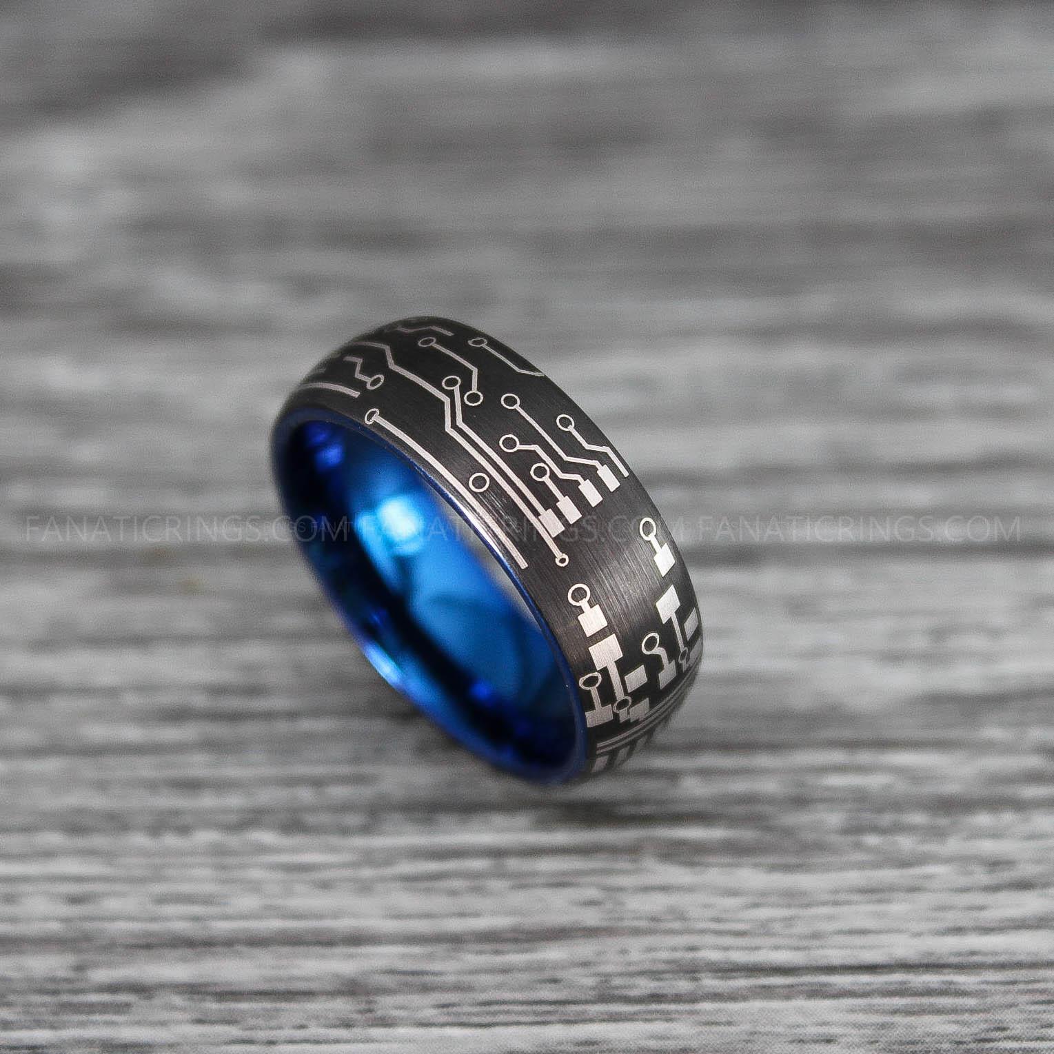 IMG_0166 Circuit Board Ring, Gamer Ring, Gamer Jewelry, Circuit Board Ring, Gamer Wedding Band - Image 1