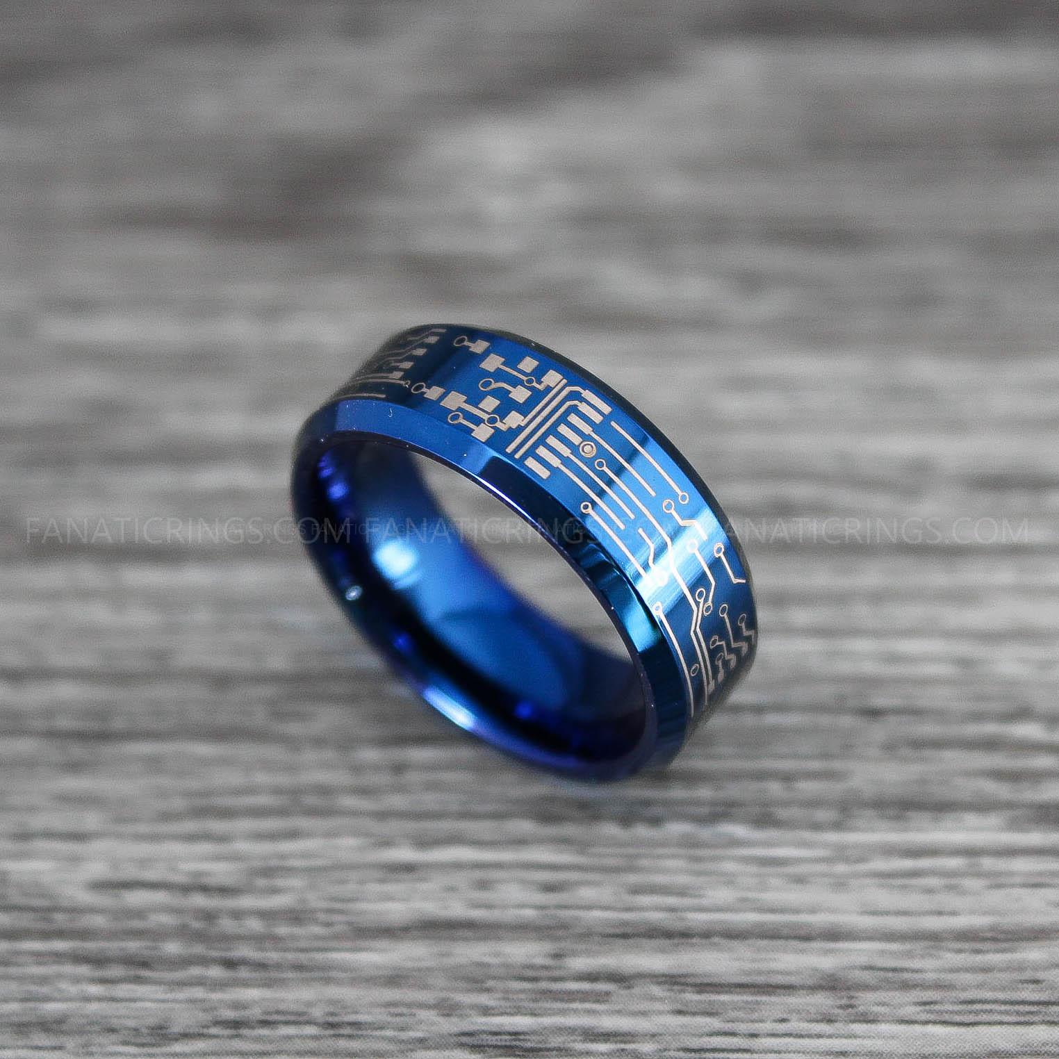 IMG_0174 Circuit Board Ring, Gamer Ring, Gamer Jewelry, Circuit Board Ring, Gamer Wedding Band - Image 1