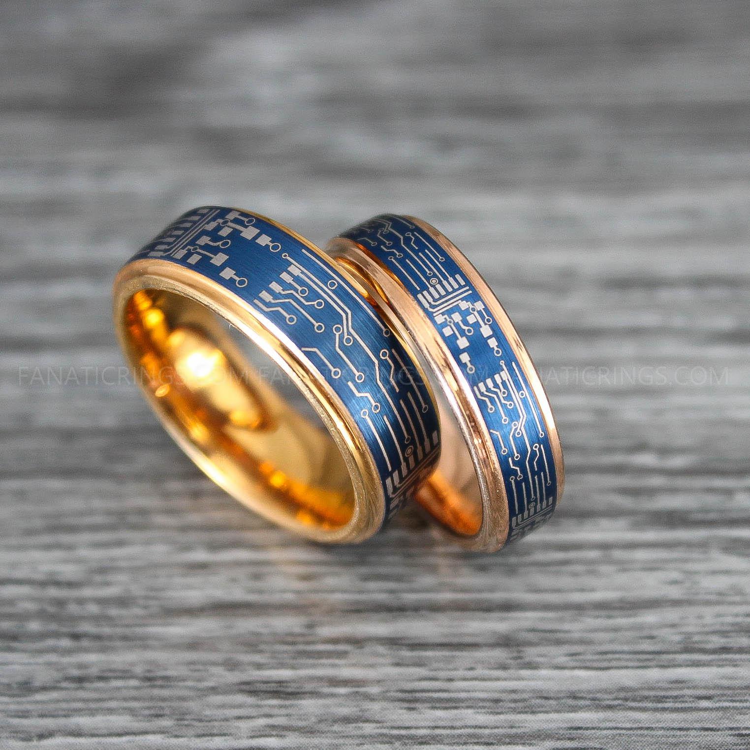 IMG_0178 Circuit Board Ring, Gamer Ring, Gamer Jewelry, Circuit Board Ring, Gamer Wedding Band - Image 1