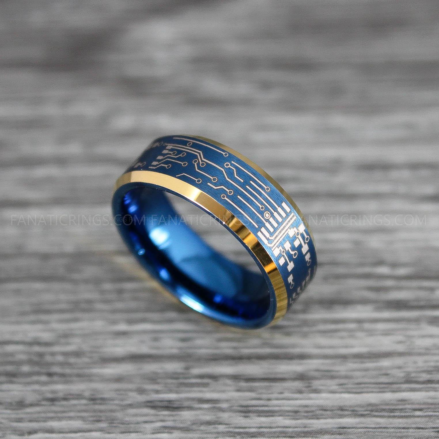 IMG_0181 Circuit Board Ring, Gamer Ring, Gamer Jewelry, Circuit Board Ring, Gamer Wedding Band - Image 1