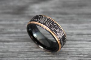 Circuit Board Ring, Gamer Ring, Gamer Jewelry, Circuit Board Ring, Gamer Wedding Band