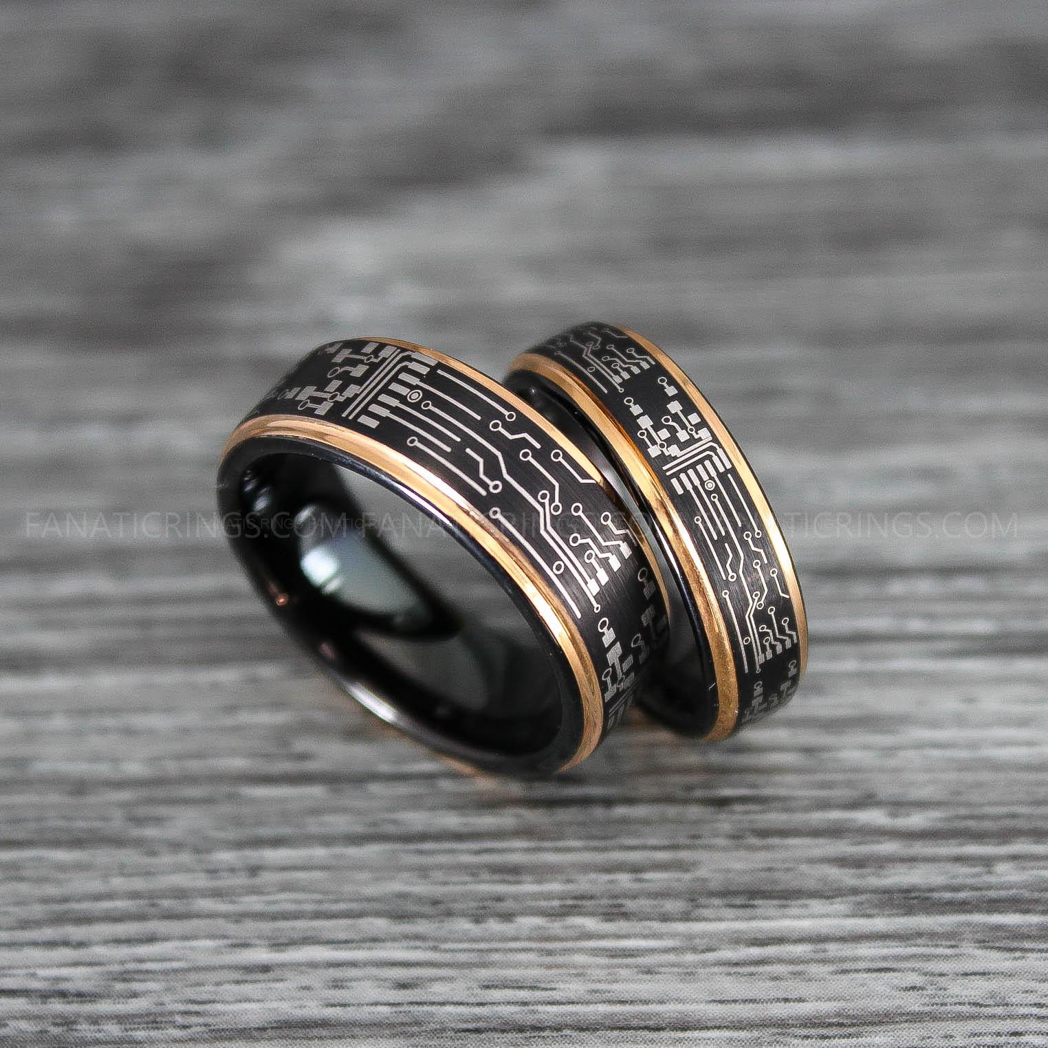 IMG_0183 Circuit Board Ring, Gamer Ring, Gamer Jewelry, Circuit Board Ring, Gamer Wedding Band - Image 1