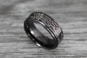 Circuit Board Ring, Gamer Ring, Gamer Jewelry, Circuit Board Ring, Gamer Wedding Band