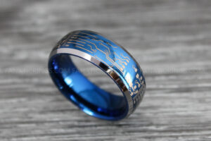 Circuit Board Ring, Gamer Ring, Gamer Jewelry, Circuit Board Ring, Gamer Wedding Band