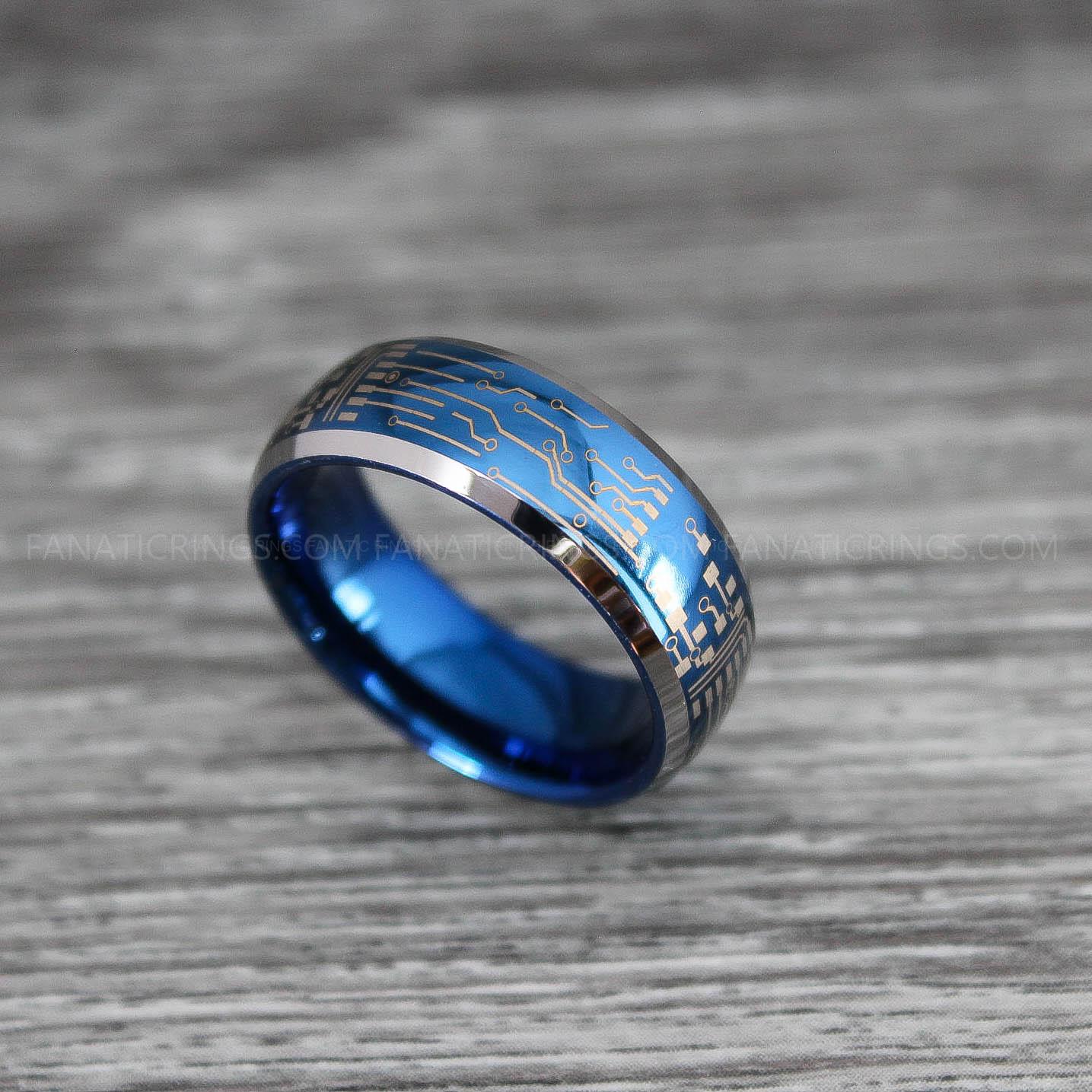 IMG_0195 Circuit Board Ring, Gamer Ring, Gamer Jewelry, Circuit Board Ring, Gamer Wedding Band - Image 1