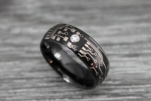 Circuit Board Ring, Gamer Ring, Gamer Jewelry, Circuit Board Ring, Gamer Wedding Band