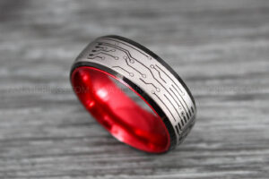 Circuit Board Ring, Gamer Ring, Gamer Jewelry, Circuit Board Ring, Gamer Wedding Band