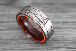 Circuit Board Ring, Gamer Ring, Gamer Jewelry, Circuit Board Ring, Gamer Wedding Band