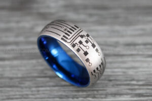 Circuit Board Ring, Gamer Ring, Gamer Jewelry, Circuit Board Ring, Gamer Wedding Band