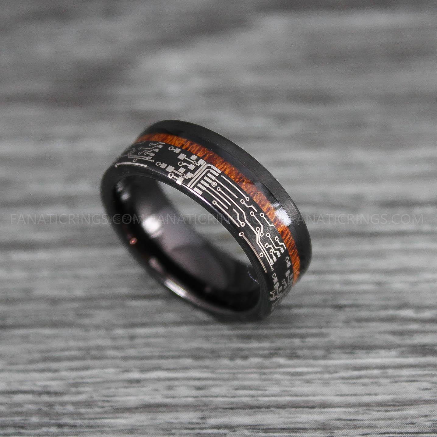 IMG_0205 Circuit Board Ring, Gamer Ring, Gamer Jewelry, Circuit Board Ring, Gamer Wedding Band - Image 1