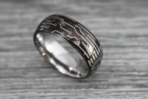Circuit Board Ring, Gamer Ring, Gamer Jewelry, Circuit Board Ring, Gamer Wedding Band