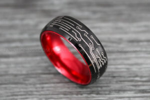 Circuit Board Ring, Gamer Ring, Gamer Jewelry, Circuit Board Ring, Gamer Wedding Band