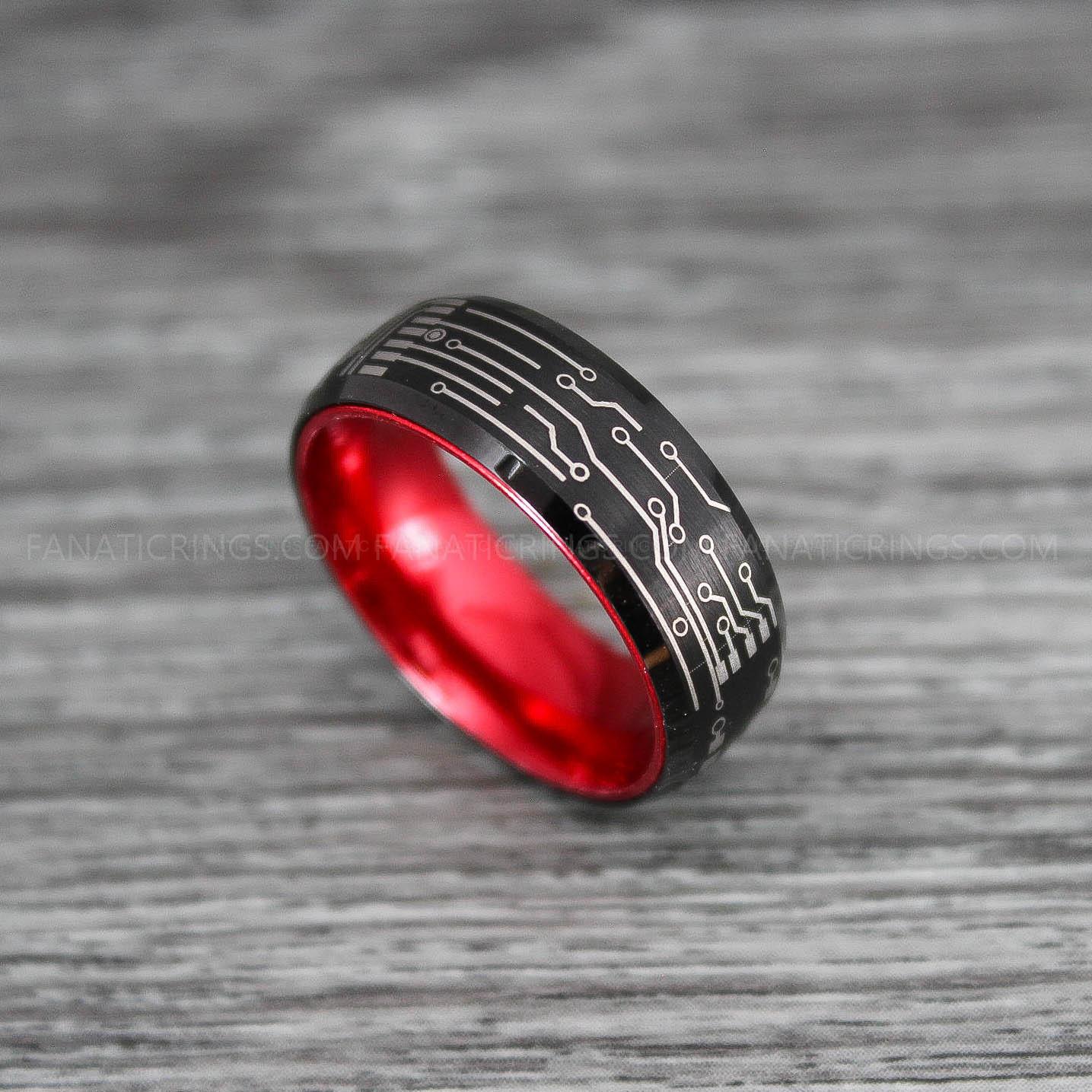 IMG_0212 Circuit Board Ring, Gamer Ring, Gamer Jewelry, Circuit Board Ring, Gamer Wedding Band - Image 1