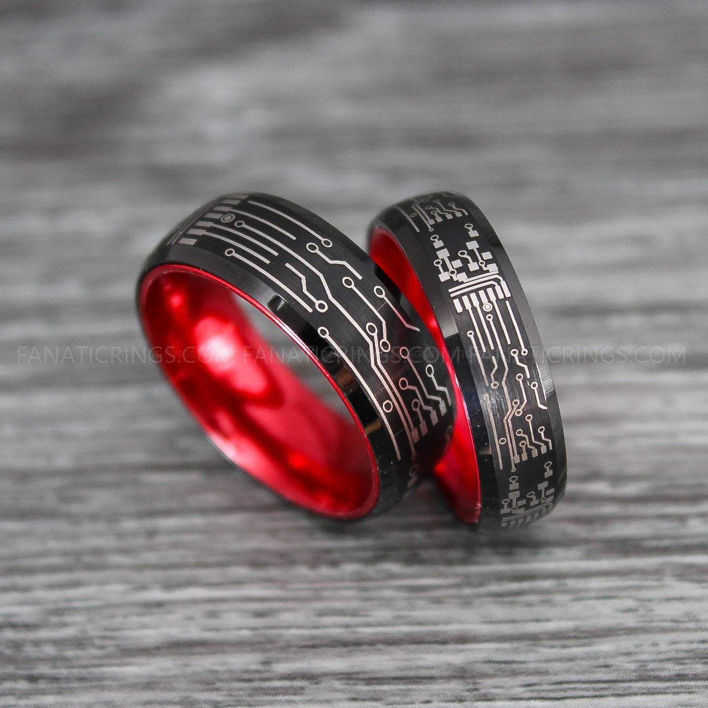 IMG_0213 Circuit Board Ring, Gamer Ring, Gamer Jewelry, Circuit Board Ring, Gamer Wedding Band - Image 1