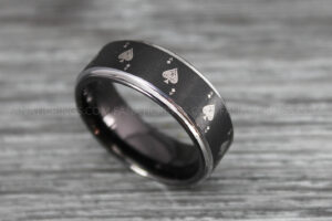 Ace of Spades Rings, Poker Rings, Blackjack Rings, Poker Jewelry, Spade Rings, Spade Wedding Band