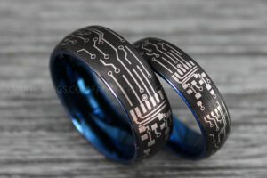 Circuit Board Ring, Gamer Ring, Gamer Jewelry, Circuit Board Ring, Gamer Wedding Band