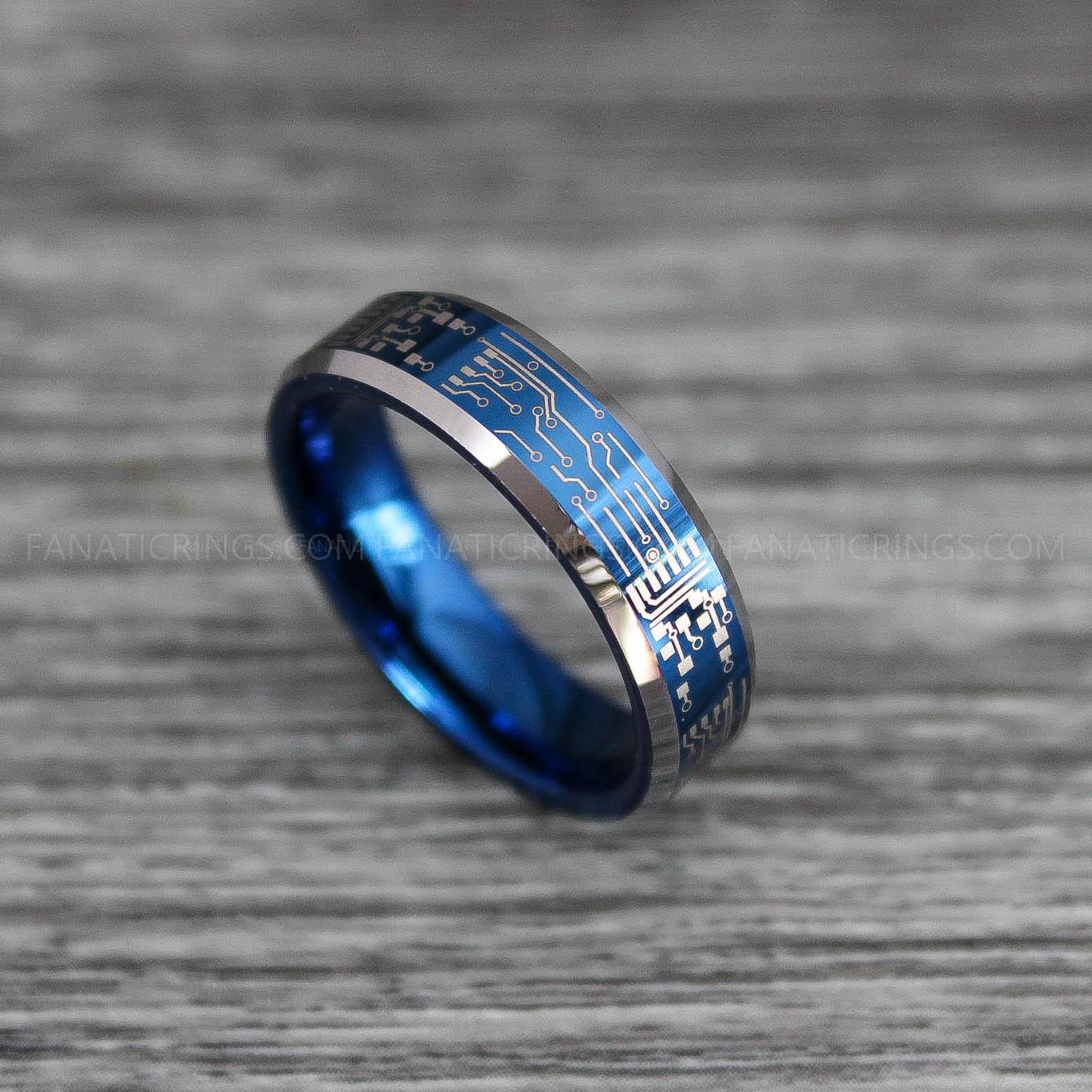 IMG_0226 Circuit Board Ring, Gamer Ring, Gamer Jewelry, Circuit Board Ring, Gamer Wedding Band - Image 1
