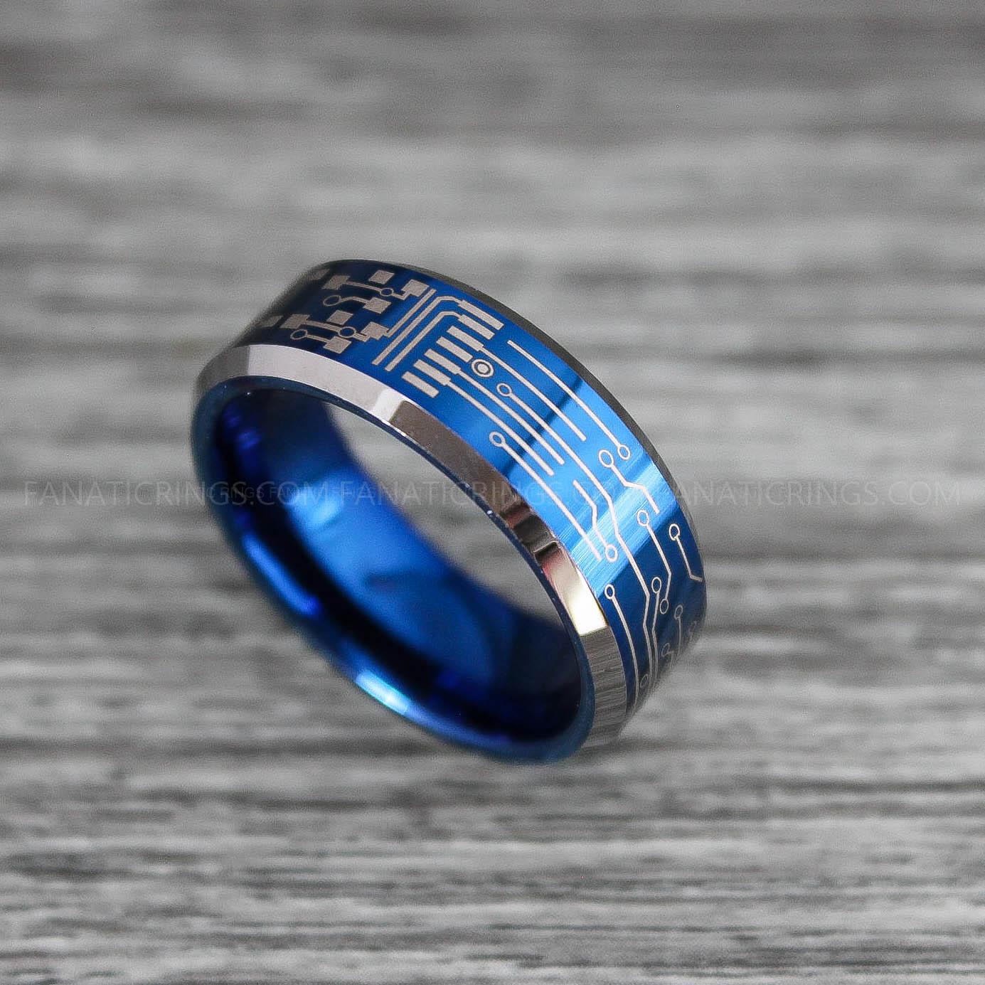 IMG_0229 Circuit Board Ring, Gamer Ring, Gamer Jewelry, Circuit Board Ring, Gamer Wedding Band - Image 1