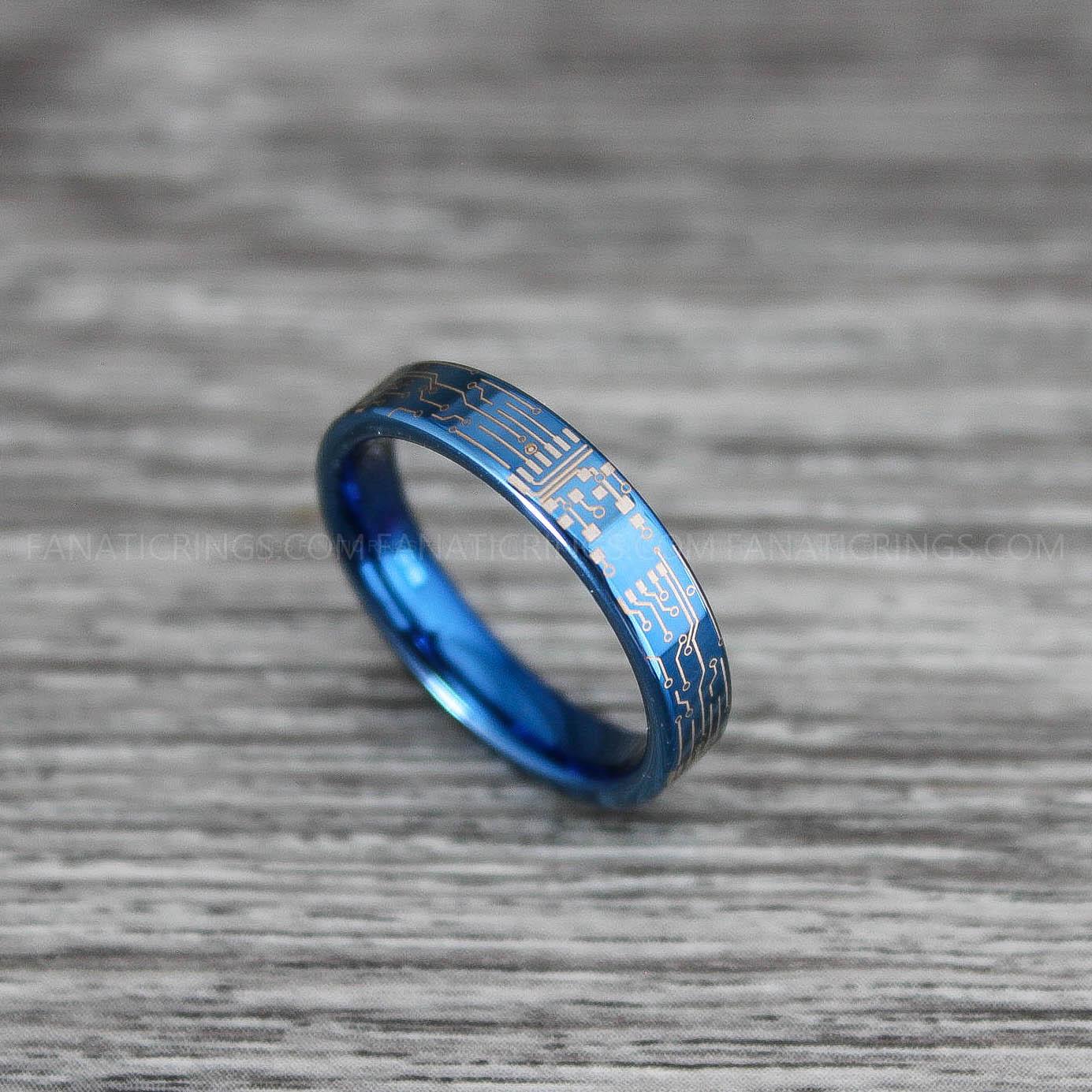 IMG_0232 Circuit Board Ring, Gamer Ring, Gamer Jewelry, Circuit Board Ring, Gamer Wedding Band - Image 1