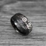 Power Button Ring, Circuit Board Ring, Gamer Ring, Gamer Jewelry, Circuit Board Ring, Gamer Wedding Band