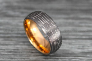 Circuit Board Ring, Gamer Ring, Gamer Jewelry, Circuit Board Ring, Gamer Wedding Band