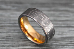 Circuit Board Ring, Gamer Ring, Gamer Jewelry, Circuit Board Ring, Gamer Wedding Band