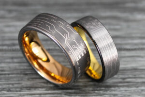 Circuit Board Rings, Gamer Rings, Gamer Jewelry, Circuit Board Rings, Gamer Wedding Bands