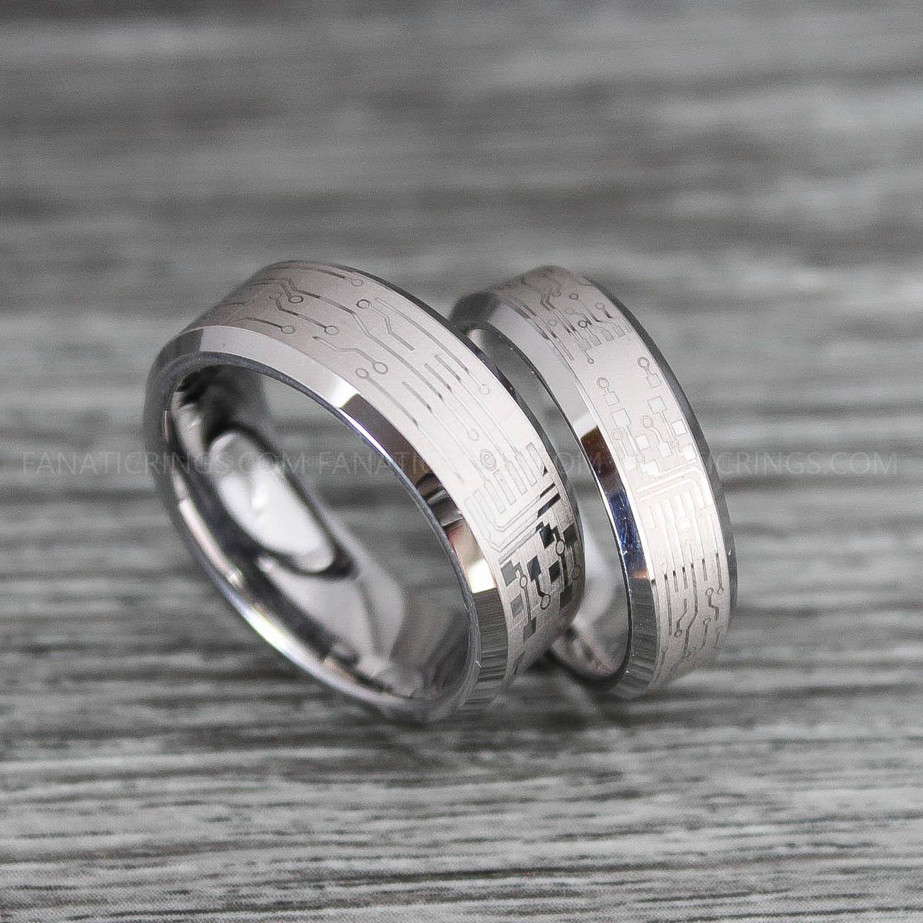 IMG_0245 Circuit Board Ring, Gamer Ring, Gamer Jewelry, Circuit Board Ring, Gamer Wedding Band - Image 1