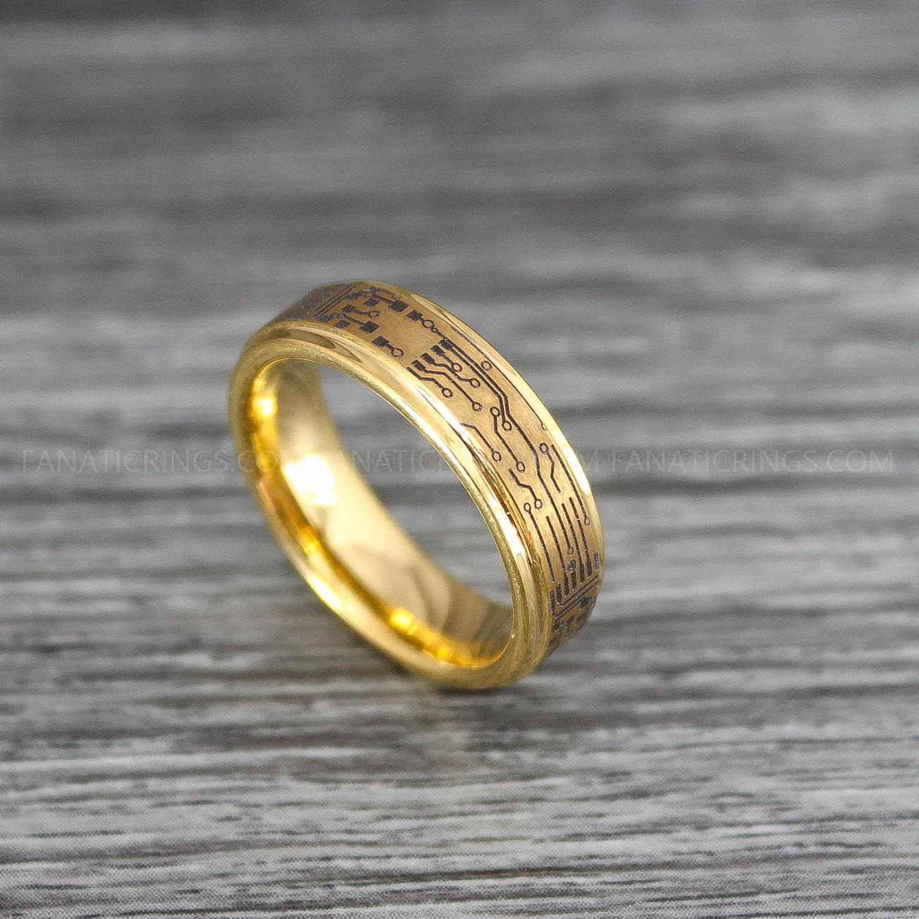 IMG_0246 Circuit Board Ring, Gamer Ring, Gamer Jewelry, Circuit Board Ring, Gamer Wedding Band - Image 1