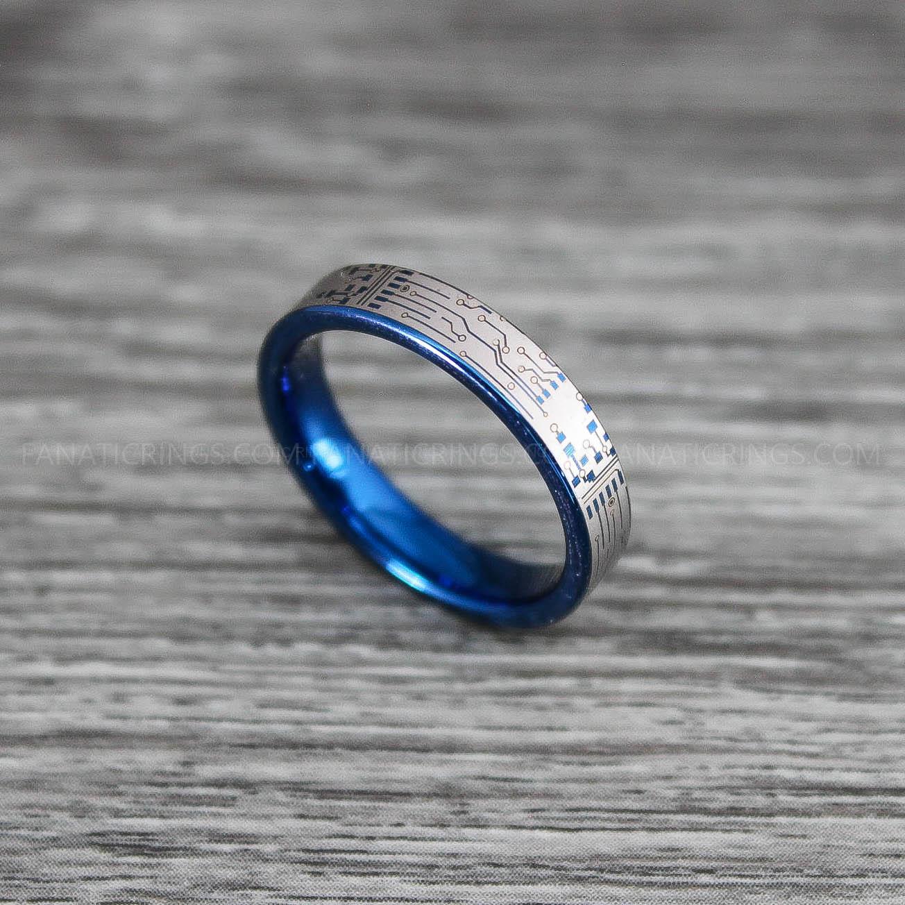 IMG_0253 Circuit Board Ring, Gamer Ring, Gamer Jewelry, Circuit Board Ring, Gamer Wedding Band - Image 1